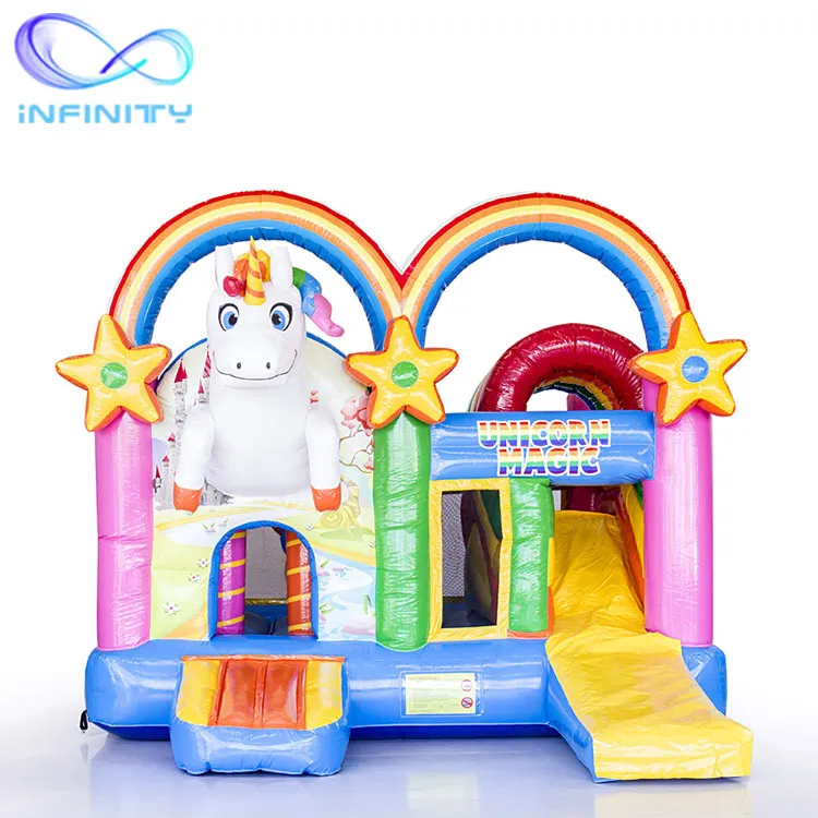 Inflatable Unicorn Air Jumping Castle Bouncer Slide Inflatable Combo for Kids