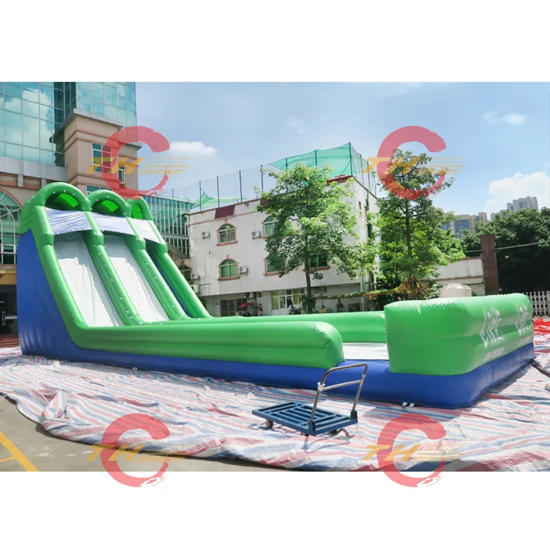 Inflatable Water Slide 20*6*8m Outdoor Giant Inflatable Hippo Water Slide