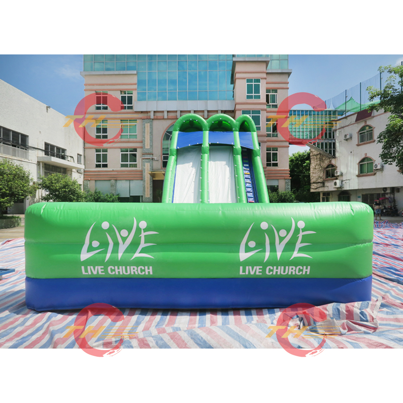 Inflatable Water Slide 20*6*8m Outdoor Giant Inflatable Hippo Water Slide