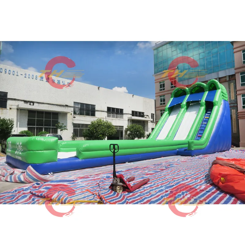 Inflatable Water Slide 20*6*8m Outdoor Giant Inflatable Hippo Water Slide