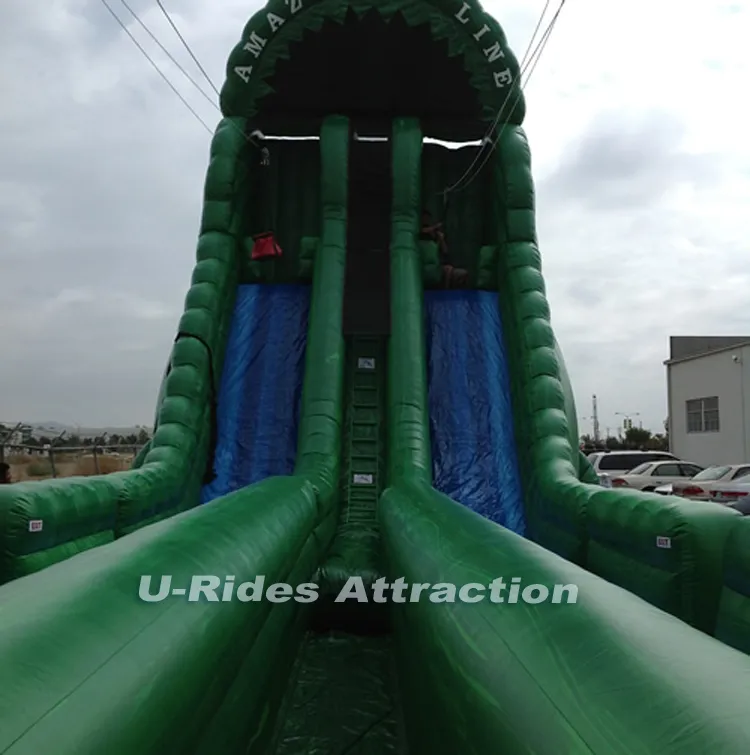 Large Inflatable Zip Line Games Inflatable Sport Games Adults Challenge