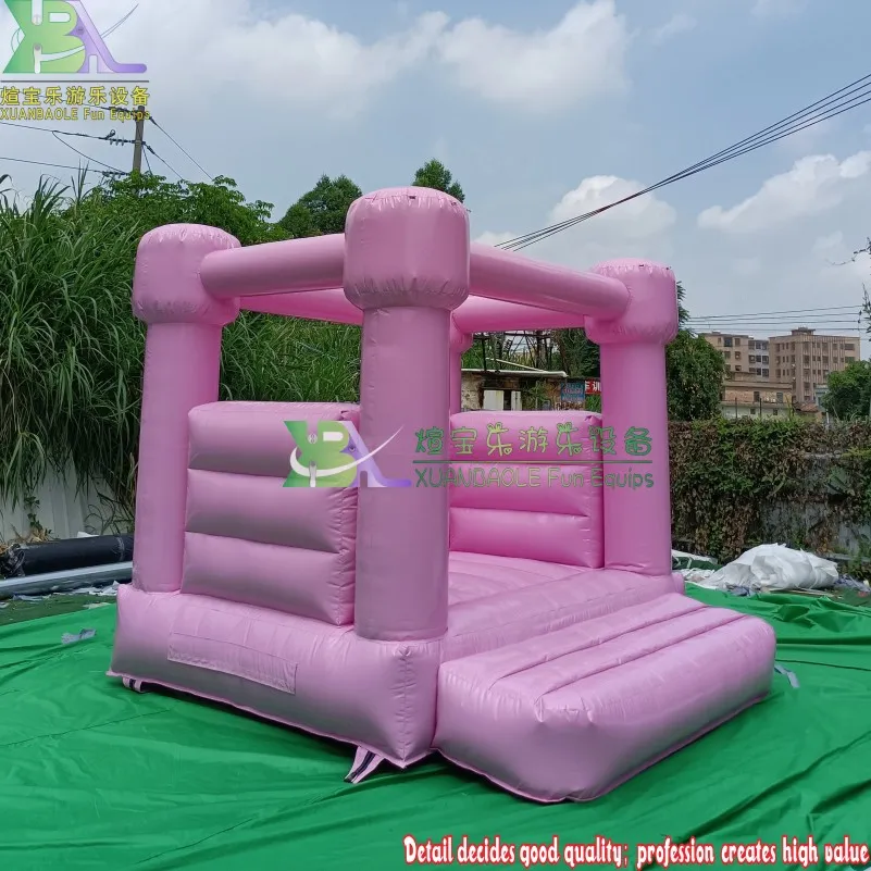 Macaron Colorful Pink Inflatable White Jumping Wedding Bouncy Castle Bounce House Inflatable Wedding Bouncer for Sale