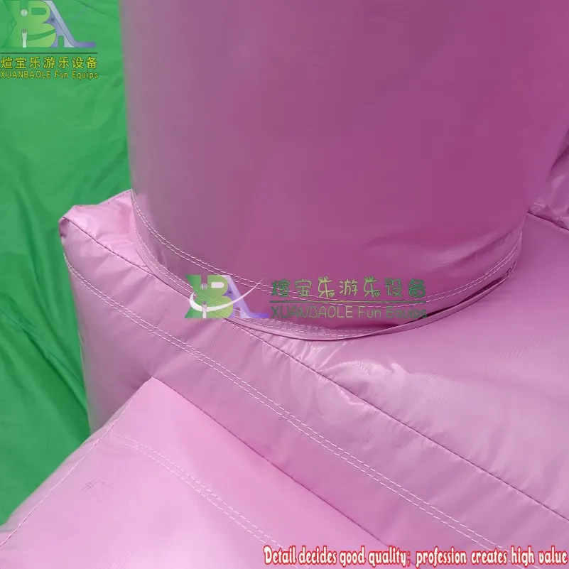 Macaron Colorful Pink Inflatable White Jumping Wedding Bouncy Castle Bounce House Inflatable Wedding Bouncer for Sale