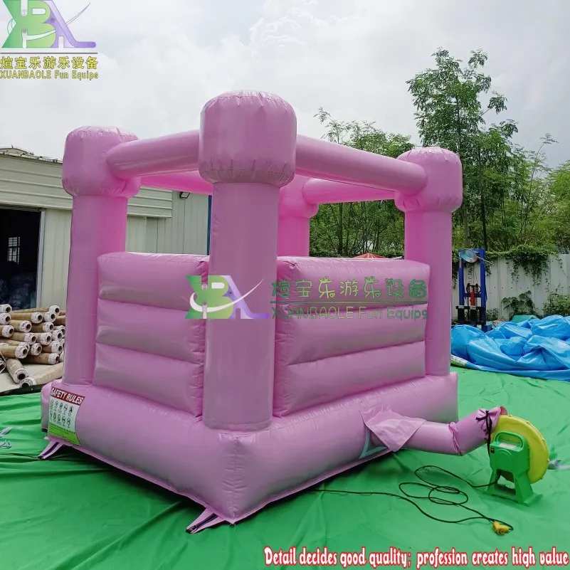 Macaron Colorful Pink Inflatable White Jumping Wedding Bouncy Castle Bounce House Inflatable Wedding Bouncer for Sale