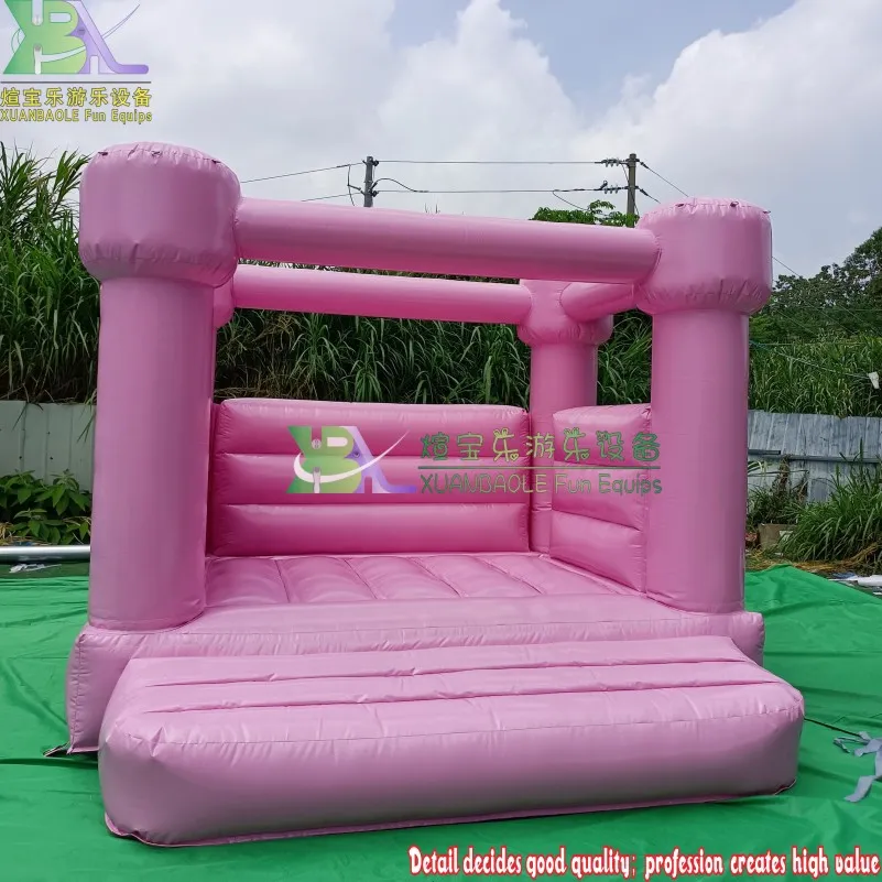 Macaron Colorful Pink Inflatable White Jumping Wedding Bouncy Castle Bounce House Inflatable Wedding Bouncer for Sale
