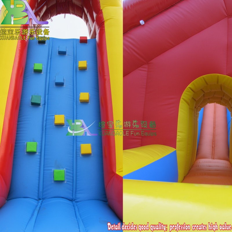 Mall Used Rush Twist Inflatable Water Slide with Small Pool, First Grade Inflatable Water Slides for Parties