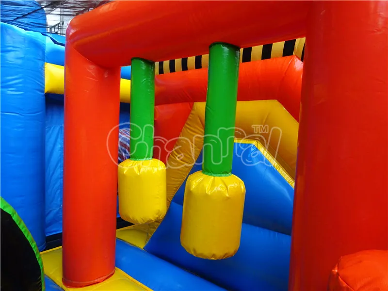 Outdoor Commercial Good Quality Bouncy Castle Inflatable Race Car Jumping Castle Combo for Kids Chb1348