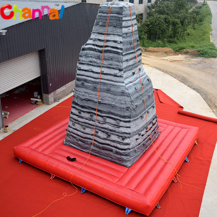 Outdoor Game Inflatable Rock Climbing Wall / Commercial Rock Climbing Walls