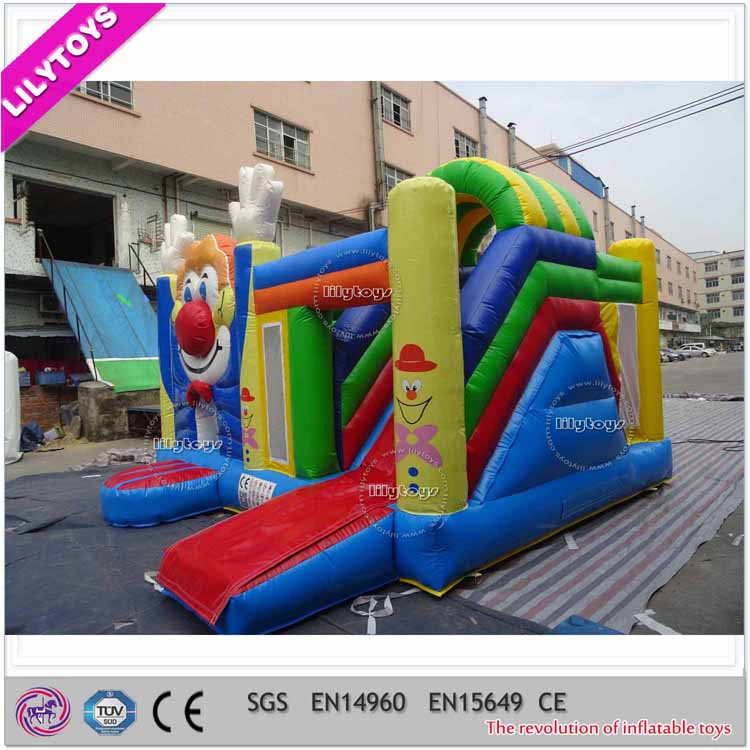 Popular Promotional Slide Type Air Bouncer Jumping Combo for Kids