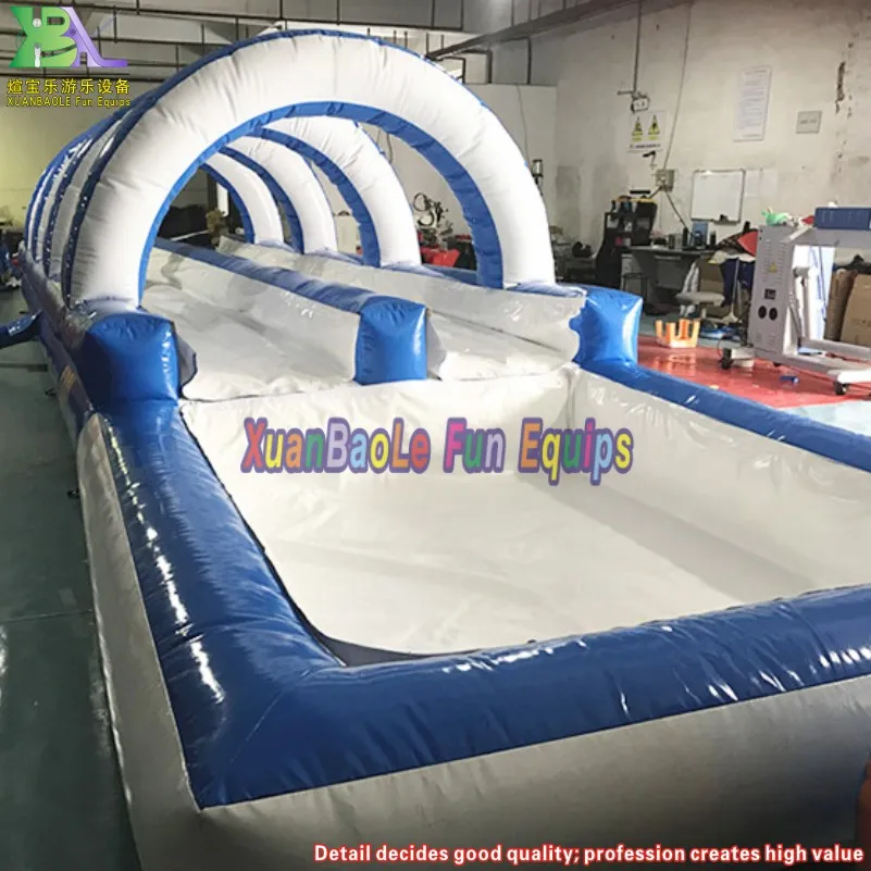 Promotional Inflatable Products Lanes Slip N Slide Inflatable with Water Pool