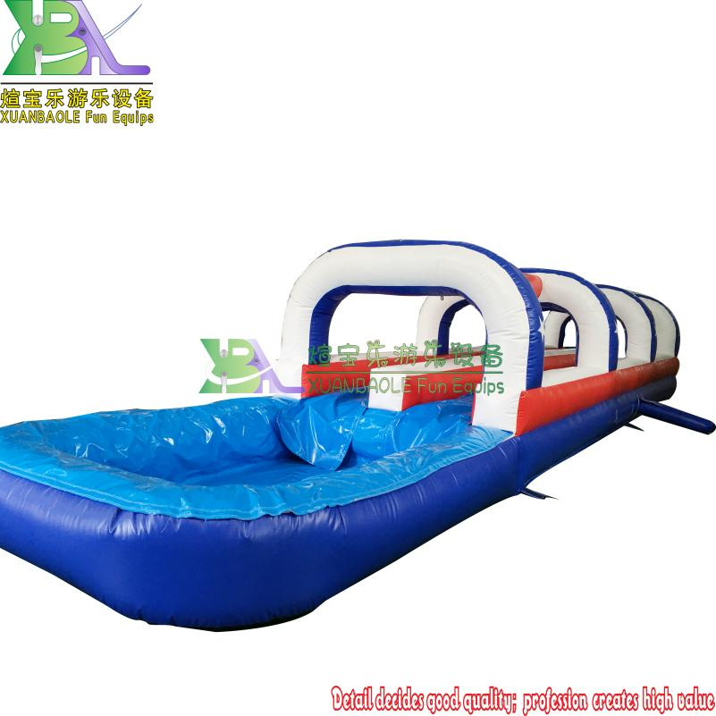 Promotional Inflatable Products Lanes Slip N Slide Inflatable with Water Pool