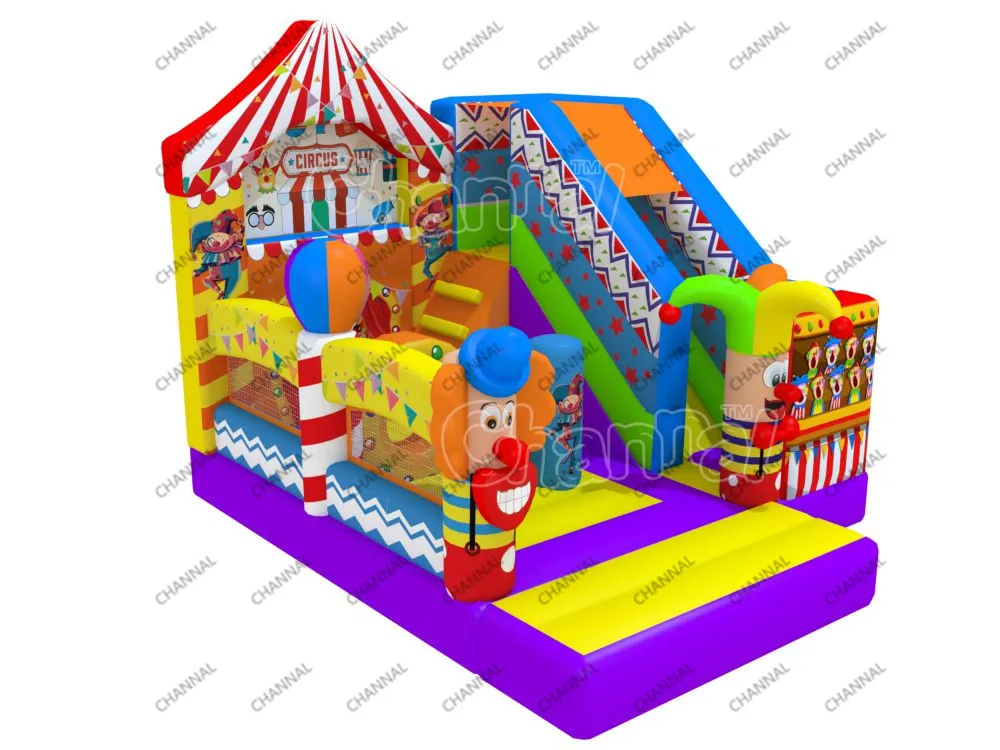 Rainbow Arch Inflatable Bouncers for Children Inflatable Unicorn Bouncing Castle with Slide