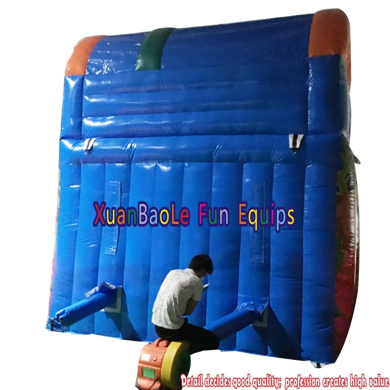 Single Lane PVC Water & Dry Slides with Blower Motor, Sea World Inflatable Shark Slide