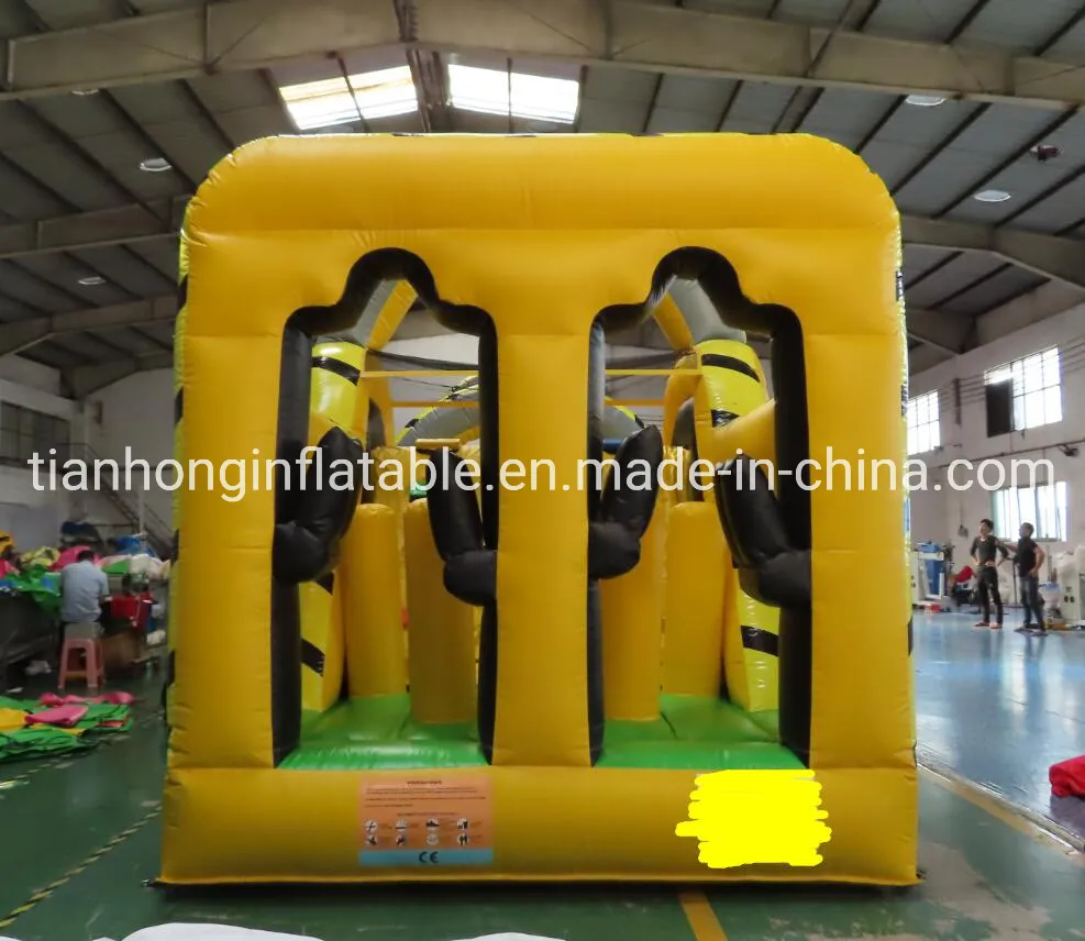 Sport Challenges Backyard Inflatable Adults Course, Outdoor Boot Camp Obstacle Course Team Work Building