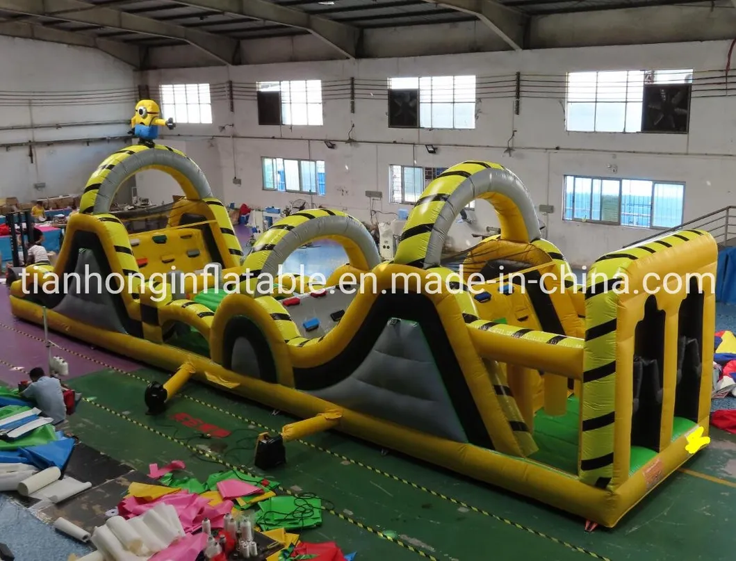 Sport Challenges Backyard Inflatable Adults Course, Outdoor Boot Camp Obstacle Course Team Work Building