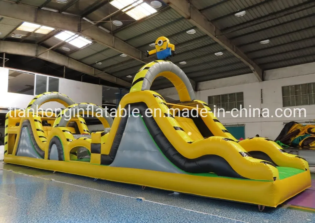 Sport Challenges Backyard Inflatable Adults Course, Outdoor Boot Camp Obstacle Course Team Work Building
