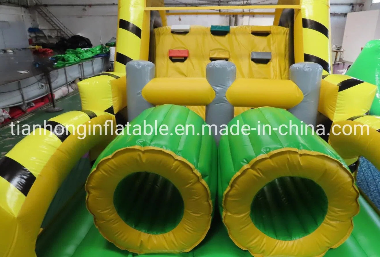 Sport Challenges Backyard Inflatable Adults Course, Outdoor Boot Camp Obstacle Course Team Work Building