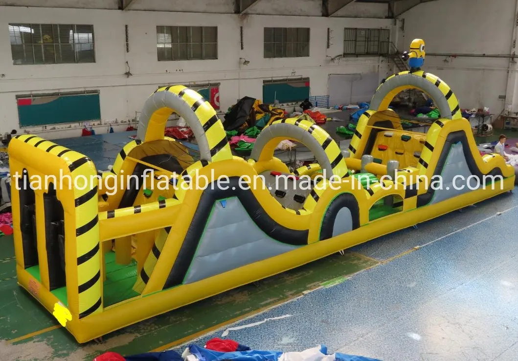 Sport Challenges Backyard Inflatable Adults Course, Outdoor Boot Camp Obstacle Course Team Work Building