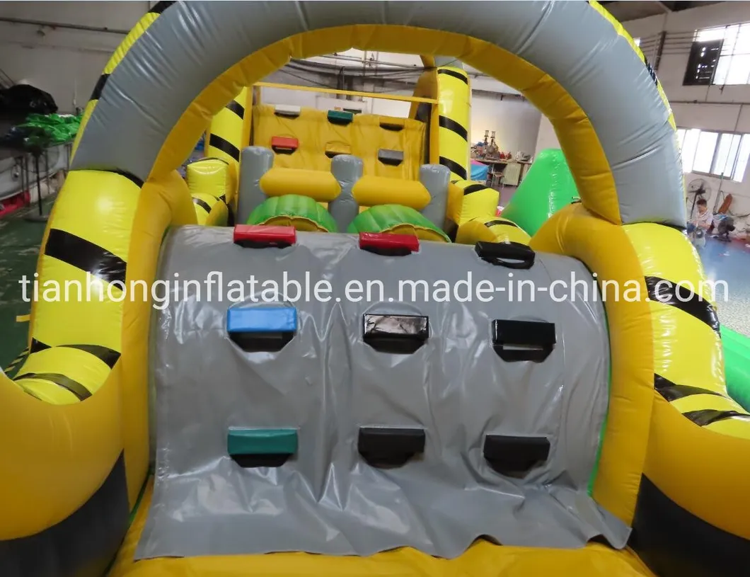 Sport Challenges Backyard Inflatable Adults Course, Outdoor Boot Camp Obstacle Course Team Work Building