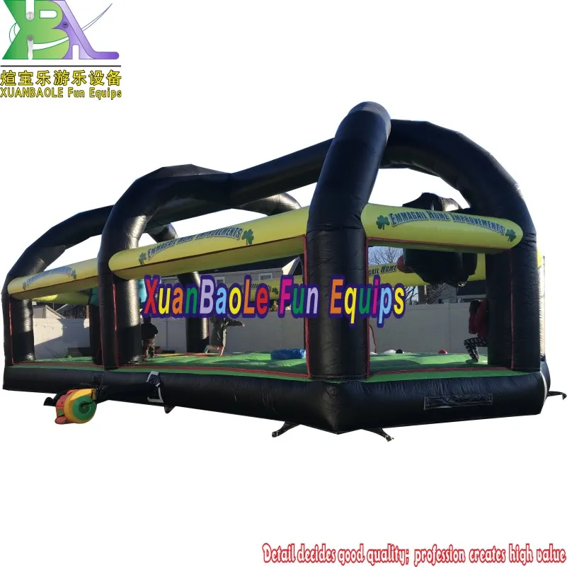 Xuanbaole Inflatable Sports Arena All in One (Basketball Soccer Dodge Ball Joust dual Volley Ball Twister) 12X6mtr