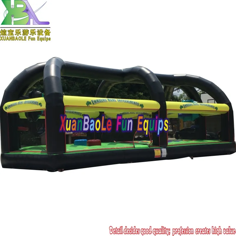 Xuanbaole Inflatable Sports Arena All in One (Basketball Soccer Dodge Ball Joust dual Volley Ball Twister) 12X6mtr