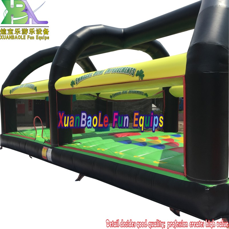 Xuanbaole Inflatable Sports Arena All in One (Basketball Soccer Dodge Ball Joust dual Volley Ball Twister) 12X6mtr