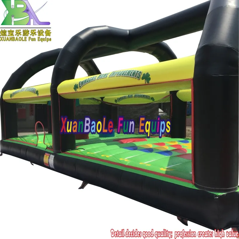 Xuanbaole Inflatable Sports Arena All in One (Basketball Soccer Dodge Ball Joust dual Volley Ball Twister) 12X6mtr